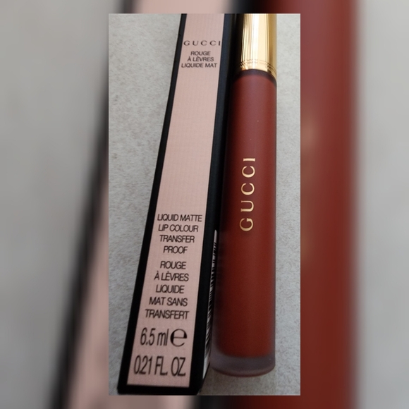 Gucci's Rouge à Lèvres Liquid Matte Lipstick 505 Janet Rust New - Picture 10 of 12